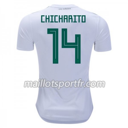 Maillot de Foot Mexique Chicharito 14 Exterieur Coupe du monde 2018